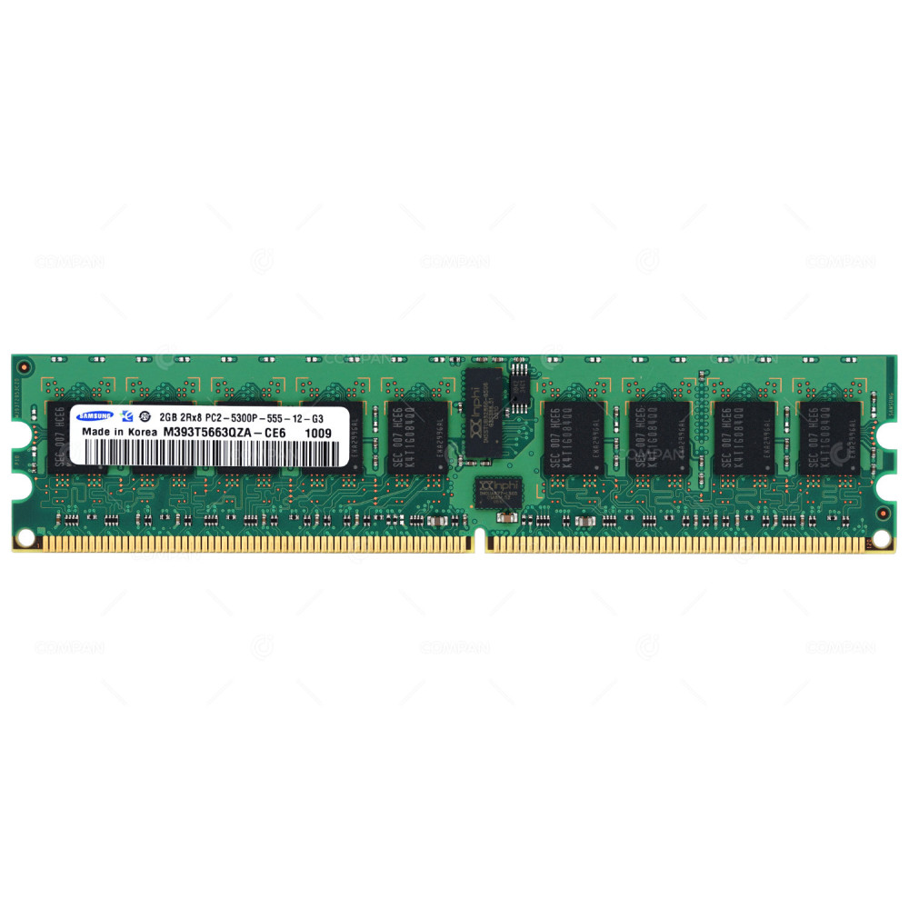 M393T5663QZA-CE6 SAMSUNG 2GB 2RX8 PC2 5300P DDR2 MEMORY -